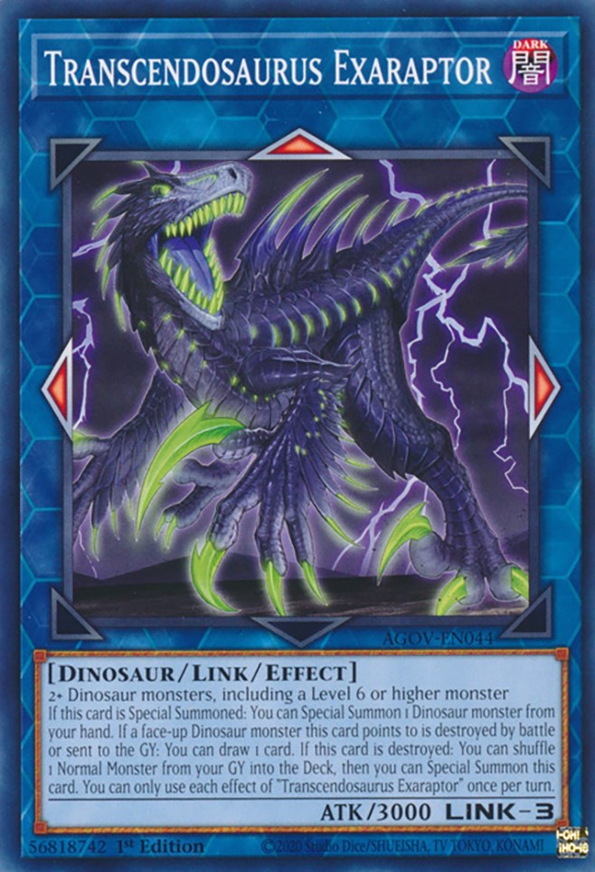 Transcendosaurus Exaraptor [AGOV-EN044] Common - Card Brawlers | Quebec | Canada | Yu-Gi-Oh!