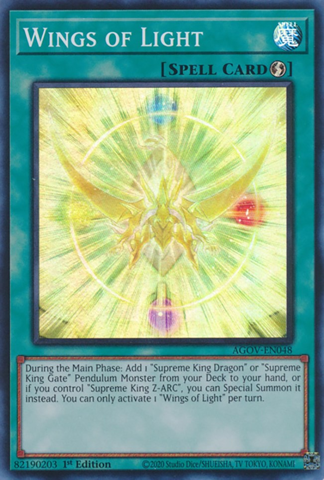 Wings of Light [AGOV-EN048] Super Rare - Card Brawlers | Quebec | Canada | Yu-Gi-Oh!