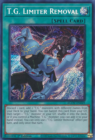 T.G. Limiter Removal [AGOV-EN049] Secret Rare - Card Brawlers | Quebec | Canada | Yu-Gi-Oh!