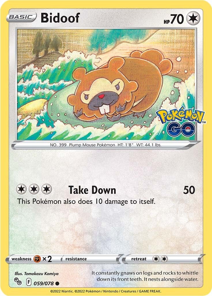 Bidoof (059/078) [Pokémon GO] - Card Brawlers | Quebec | Canada | Yu-Gi-Oh!