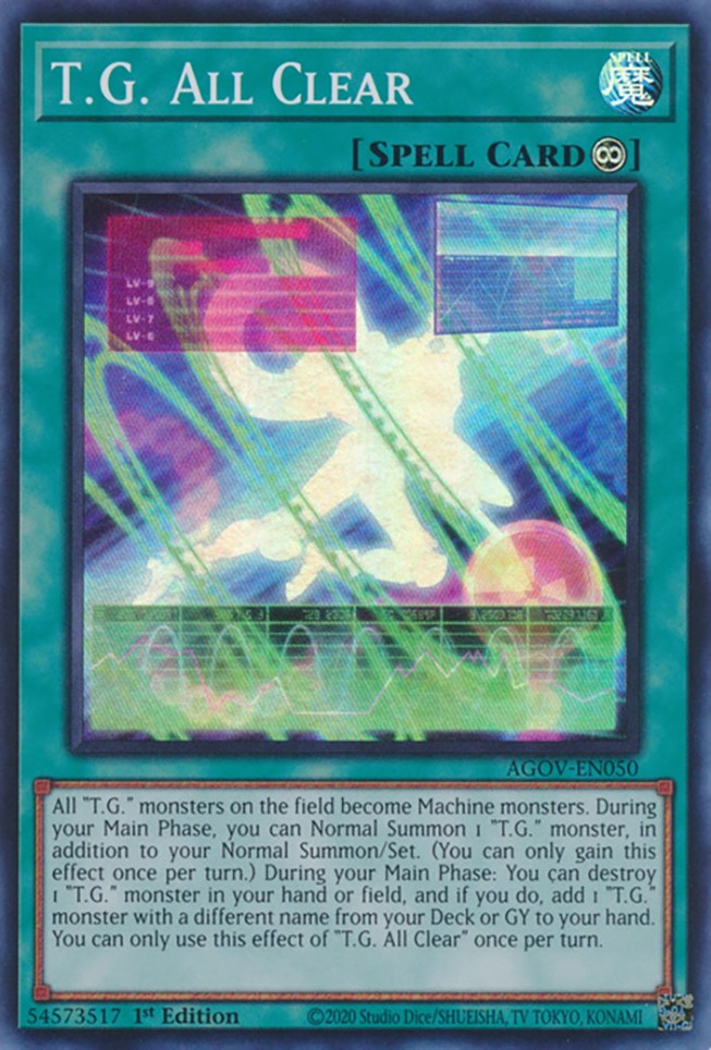 T.G. All Clear [AGOV-EN050] Super Rare - Card Brawlers | Quebec | Canada | Yu-Gi-Oh!