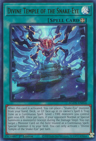 Divine Temple of the Snake-Eye [AGOV-EN056] Ultra Rare - Card Brawlers | Quebec | Canada | Yu-Gi-Oh!