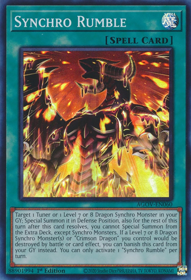 Synchro Rumble [AGOV-EN060] Super Rare - Card Brawlers | Quebec | Canada | Yu-Gi-Oh!