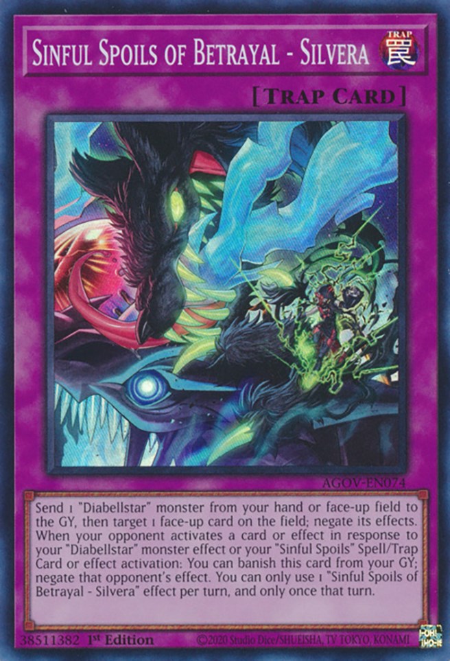 Sinful Spoils of Betrayal - Silvera [AGOV-EN074] Super Rare - Card Brawlers | Quebec | Canada | Yu-Gi-Oh!