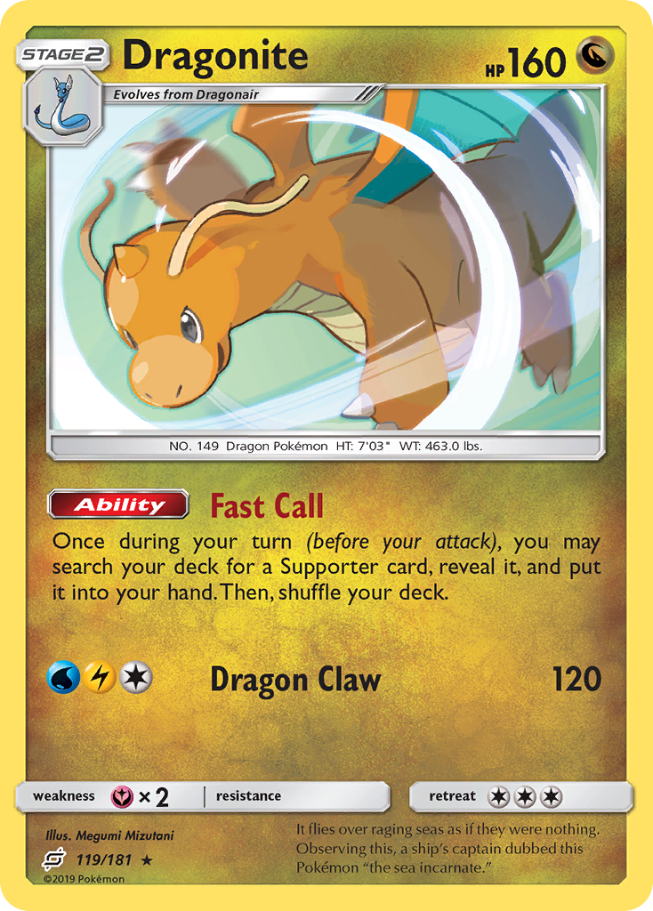 Dragonite (119/181) [Sun & Moon: Team Up] - Card Brawlers | Quebec | Canada | Yu-Gi-Oh!