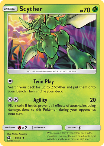 Scyther (4/168) [Sun & Moon: Celestial Storm] - Card Brawlers | Quebec | Canada | Yu-Gi-Oh!