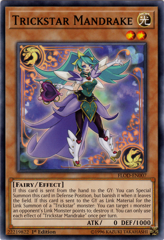 Trickstar Mandrake [FLOD-EN007] Common - Yu-Gi-Oh! - Card Brawlers | Quebec | Canada |