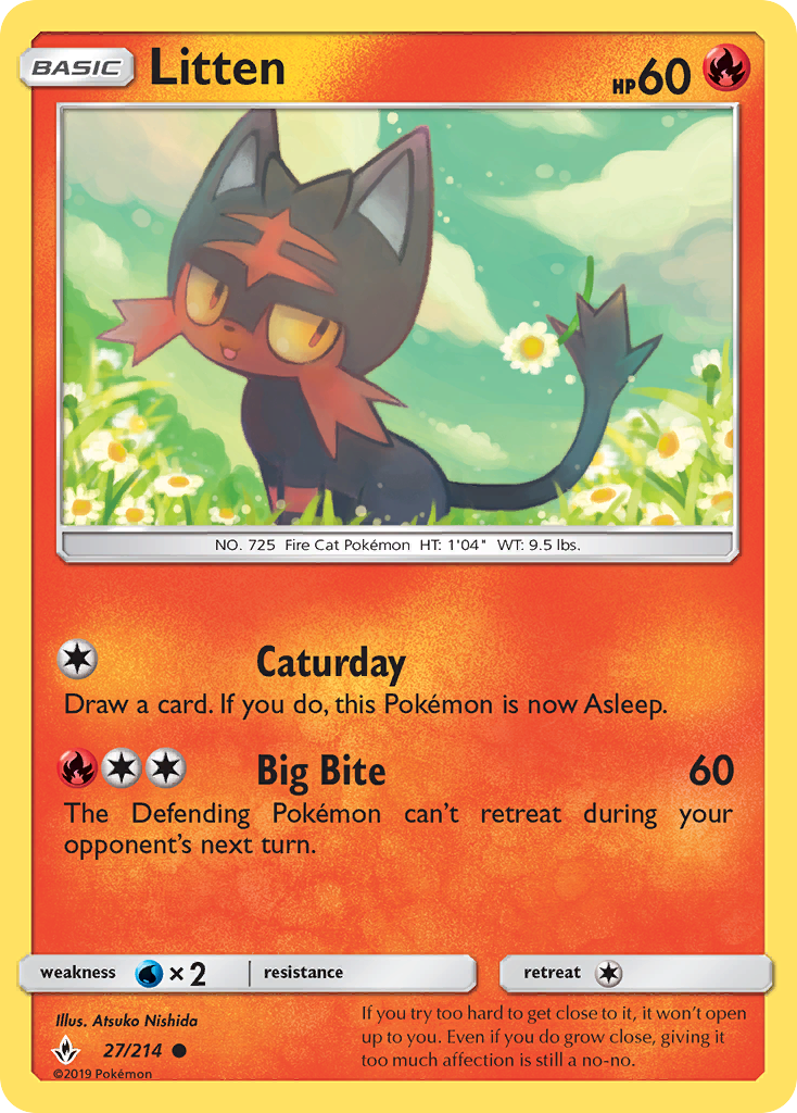 Litten (27/214) [Sun & Moon: Unbroken Bonds] - Card Brawlers | Quebec | Canada | Yu-Gi-Oh!
