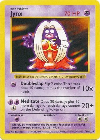 Jynx (31/102) [Base Set Shadowless Unlimited] - Card Brawlers | Quebec | Canada | Yu-Gi-Oh!