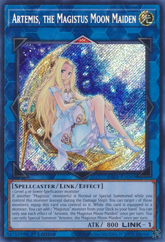 Artemis, the Magistus Moon Maiden [RA01-EN049] Secret Rare - Card Brawlers | Quebec | Canada | Yu-Gi-Oh!