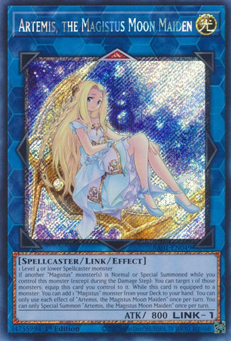 Artemis, the Magistus Moon Maiden [RA01-EN049] Platinum Secret Rare - Card Brawlers | Quebec | Canada | Yu-Gi-Oh!