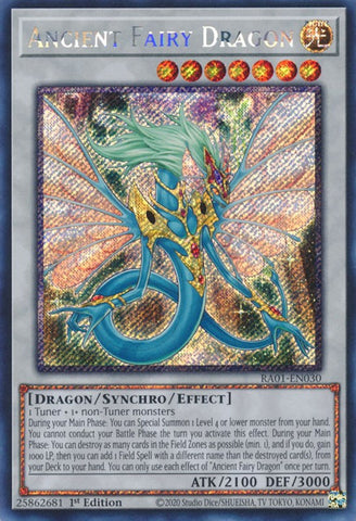 Ancient Fairy Dragon [RA01-EN030] Platinum Secret Rare - Card Brawlers | Quebec | Canada | Yu-Gi-Oh!