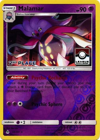 Malamar (51/131) (League Promo 2nd Place) [Sun & Moon: Forbidden Light] - Card Brawlers | Quebec | Canada | Yu-Gi-Oh!