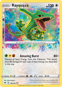 Rayquaza (138/185) [Sword & Shield: Vivid Voltage] - Card Brawlers | Quebec | Canada | Yu-Gi-Oh!