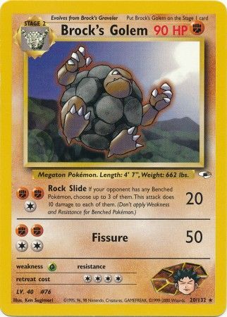 Brock's Golem (20/132) [Gym Heroes Unlimited] - Card Brawlers | Quebec | Canada | Yu-Gi-Oh!