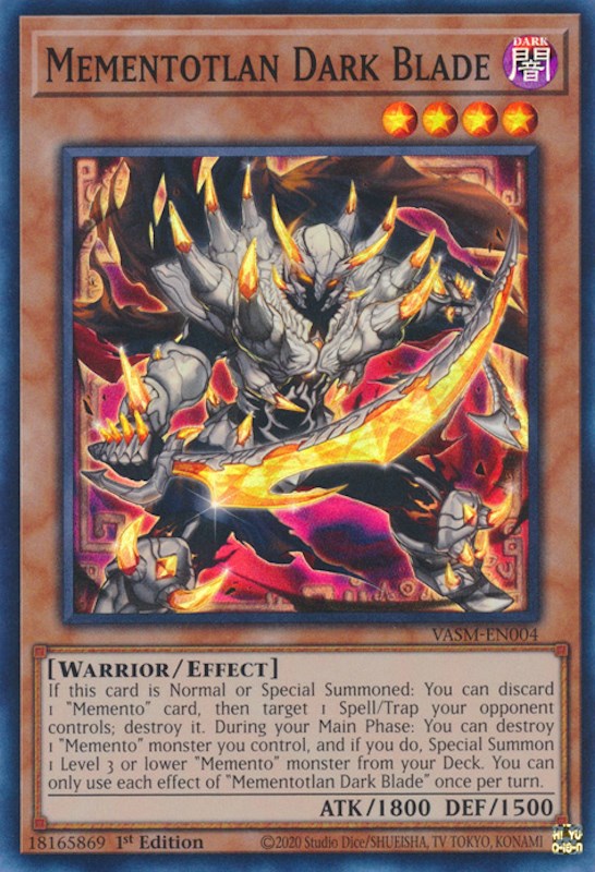 Mementotlan Dark Blade [VASM-EN004] Super Rare - Card Brawlers | Quebec | Canada | Yu-Gi-Oh!