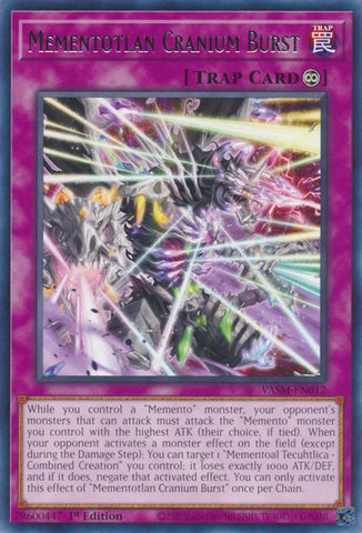 Mementotlan Cranium Burst [VASM-EN012] Rare - Card Brawlers | Quebec | Canada | Yu-Gi-Oh!