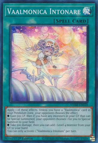 Vaalmonica Intonare [VASM-EN038] Super Rare - Card Brawlers | Quebec | Canada | Yu-Gi-Oh!