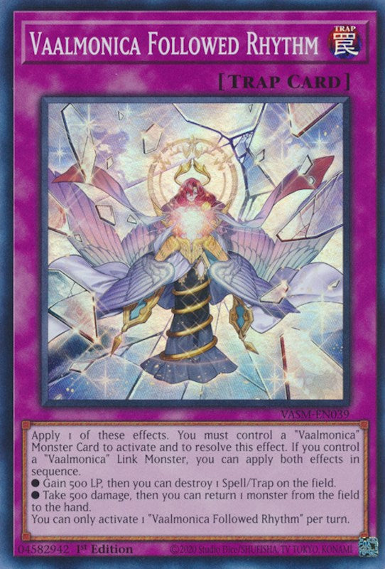 Vaalmonica Followed Rhythm [VASM-EN039] Super Rare - Card Brawlers | Quebec | Canada | Yu-Gi-Oh!