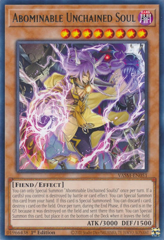 Abominable Unchained Soul [VASM-EN051] Rare - Card Brawlers | Quebec | Canada | Yu-Gi-Oh!