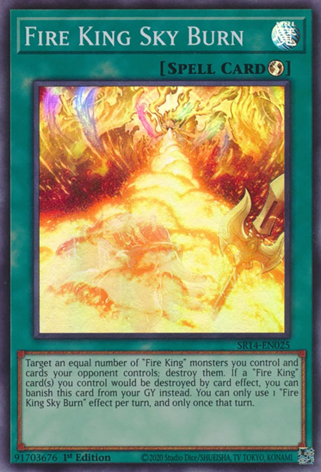 Fire King Sky Burn [SR14-EN025] Super Rare - Card Brawlers | Quebec | Canada | Yu-Gi-Oh!