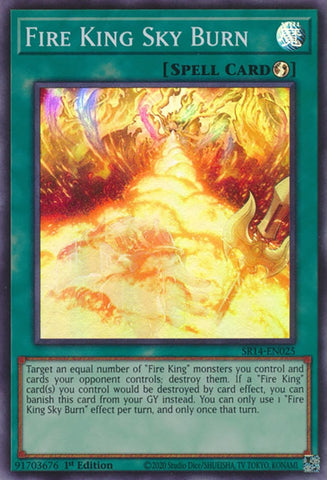 Fire King Sky Burn [SR14-EN025] Super Rare - Card Brawlers | Quebec | Canada | Yu-Gi-Oh!