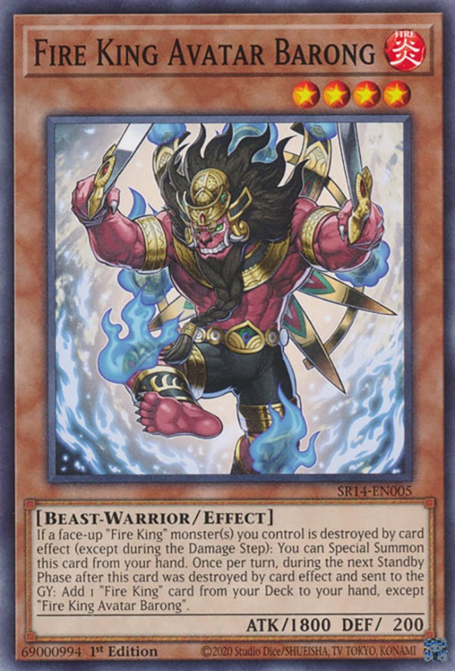 Fire King Avatar Barong [SR14-EN005] Common - Card Brawlers | Quebec | Canada | Yu-Gi-Oh!