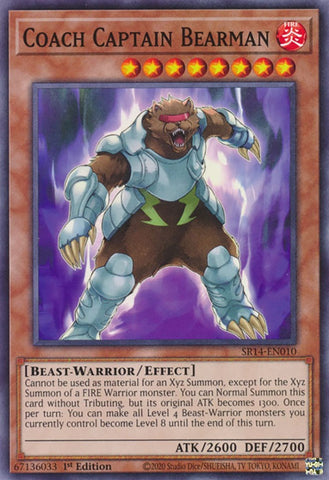 Coach Captain Bearman [SR14-EN010] Common - Card Brawlers | Quebec | Canada | Yu-Gi-Oh!