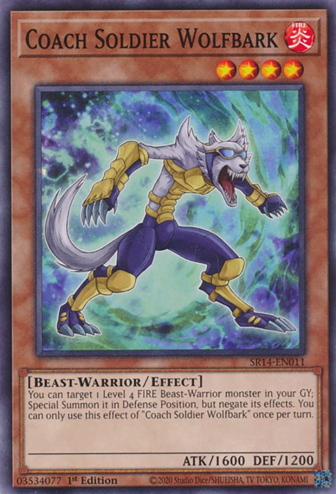 Coach Soldier Wolfbark [SR14-EN011] Common - Card Brawlers | Quebec | Canada | Yu-Gi-Oh!