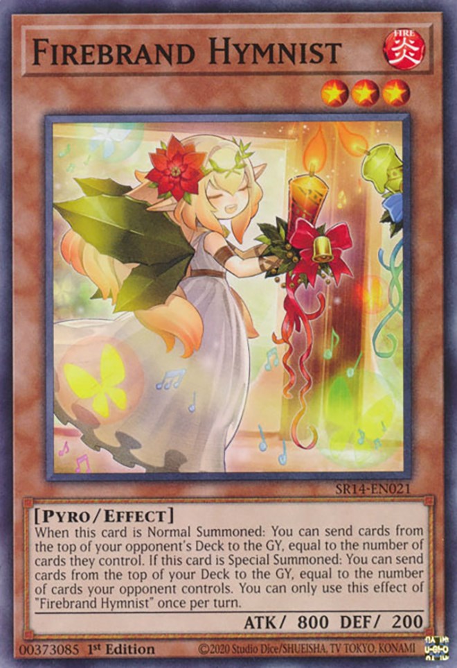 Firebrand Hymnist [SR14-EN021] Common - Card Brawlers | Quebec | Canada | Yu-Gi-Oh!