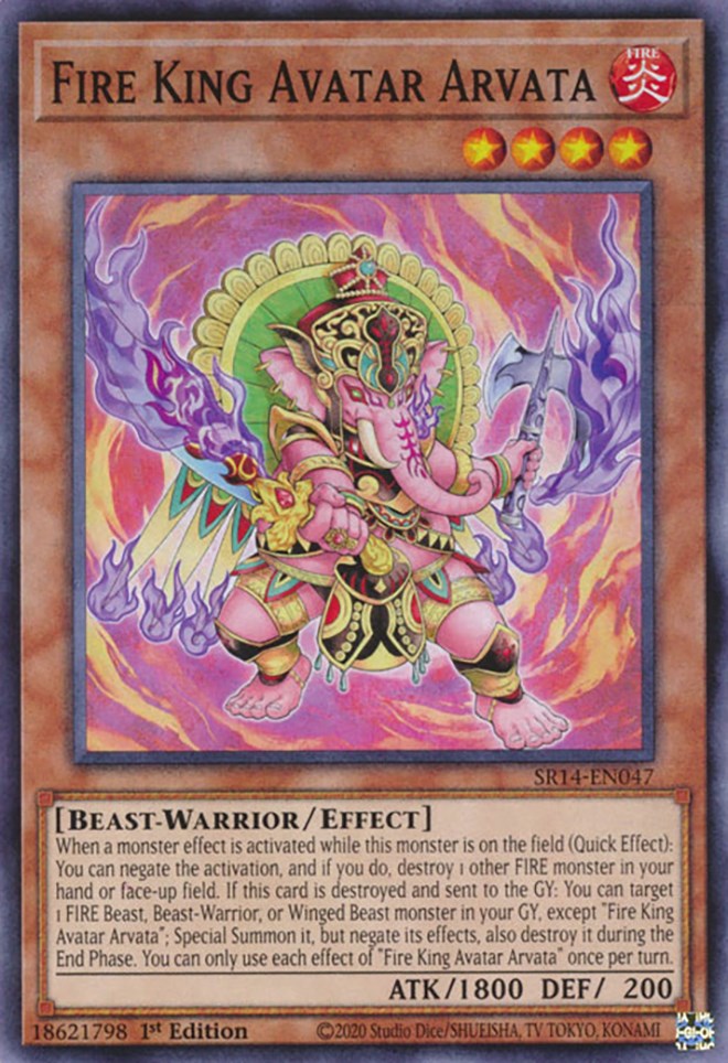 Fire King Avatar Arvata [SR14-EN047] Common - Card Brawlers | Quebec | Canada | Yu-Gi-Oh!