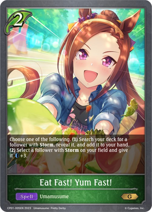 Eat Fast! Yum Fast! (CP01-005EN) [Umamusume: Pretty Derby] - Card Brawlers | Quebec | Canada | Yu-Gi-Oh!