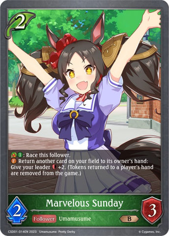 Marvelous Sunday (CSD01-014EN) [Ready, Set, Umamusume!] - Card Brawlers | Quebec | Canada | Yu-Gi-Oh!