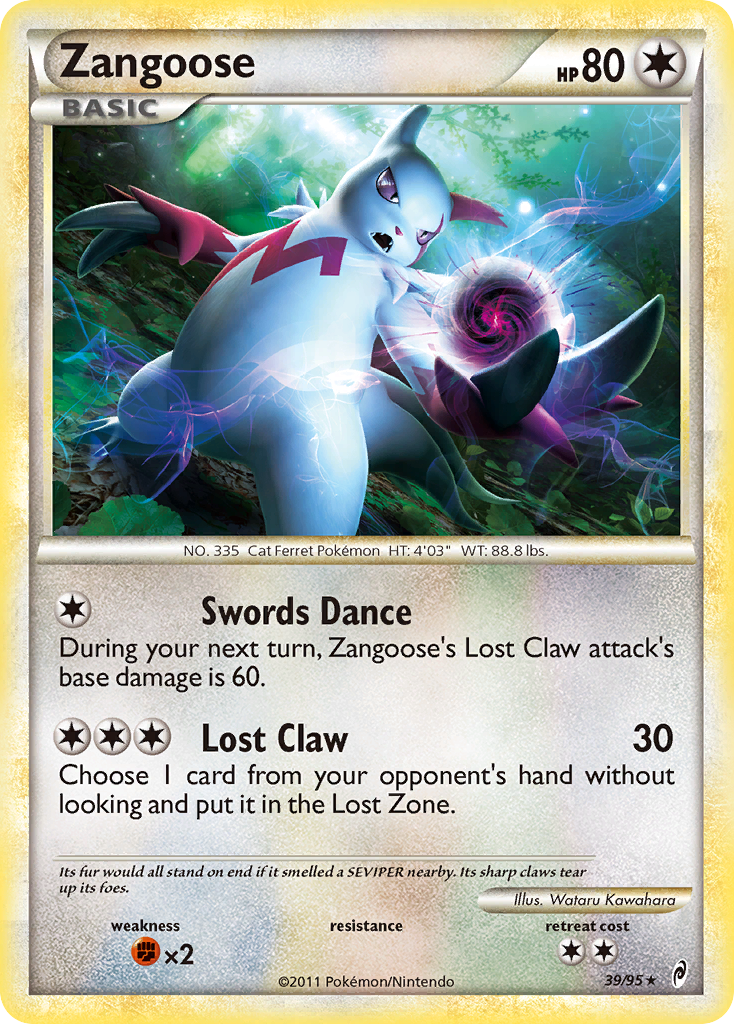 Zangoose (39/95) [HeartGold & SoulSilver: Call of Legends] - Card Brawlers | Quebec | Canada | Yu-Gi-Oh!