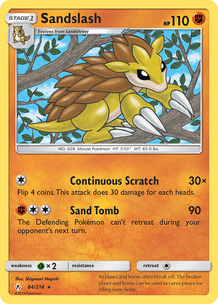 Sandslash (84/214) [Sun & Moon: Unbroken Bonds] - Card Brawlers | Quebec | Canada | Yu-Gi-Oh!
