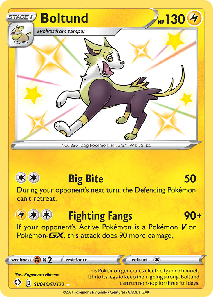 Boltund (SV040/SV122) [Sword & Shield: Shining Fates] - Card Brawlers | Quebec | Canada | Yu-Gi-Oh!