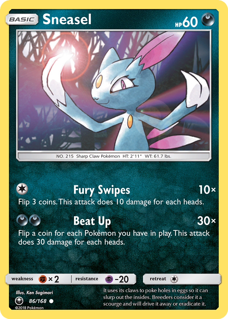 Sneasel (86/168) [Sun & Moon: Celestial Storm] - Card Brawlers | Quebec | Canada | Yu-Gi-Oh!