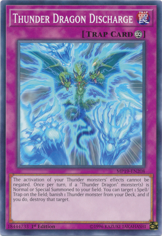 Thunder Dragon Discharge [MP19-EN208] Common - Card Brawlers | Quebec | Canada | Yu-Gi-Oh!