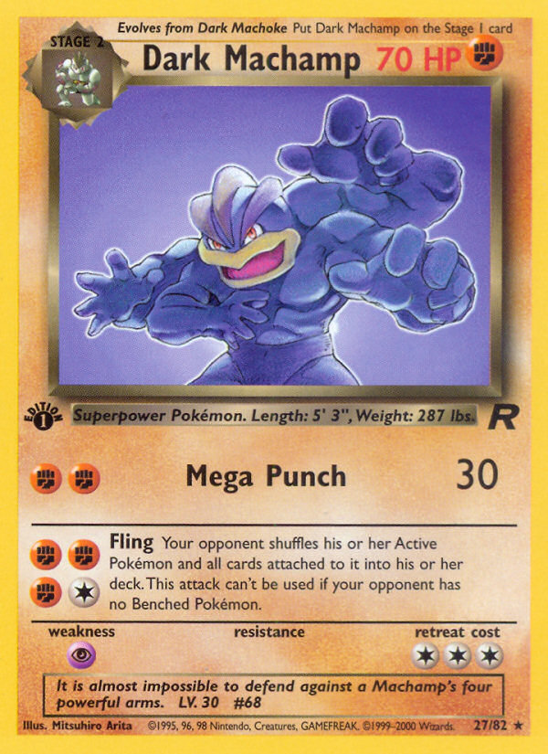 Dark Machamp (27/82) [Team Rocket 1st Edition] - Card Brawlers | Quebec | Canada | Yu-Gi-Oh!