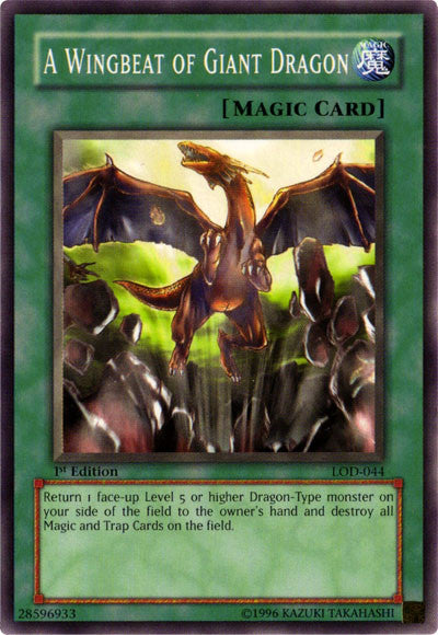 A Wingbeat of Giant Dragon [LOD-044] Common - Yu-Gi-Oh! - Card Brawlers | Quebec | Canada |