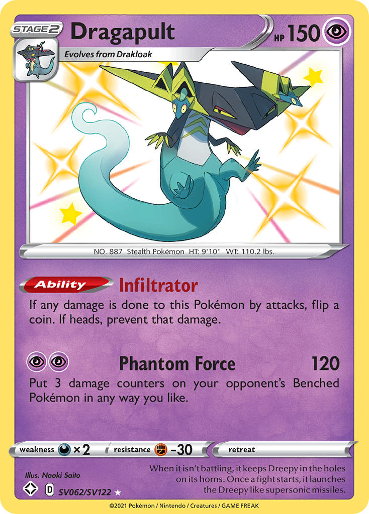 Dragapult (SV062/SV122) [Sword & Shield: Shining Fates] - Card Brawlers | Quebec | Canada | Yu-Gi-Oh!