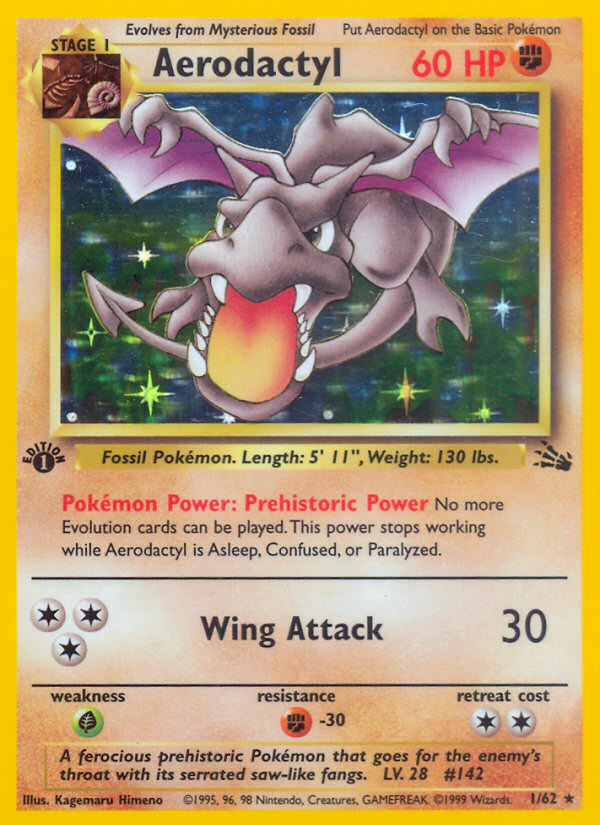 Aerodactyl (1/62) [Fossil 1st Edition] - Card Brawlers | Quebec | Canada | Yu-Gi-Oh!