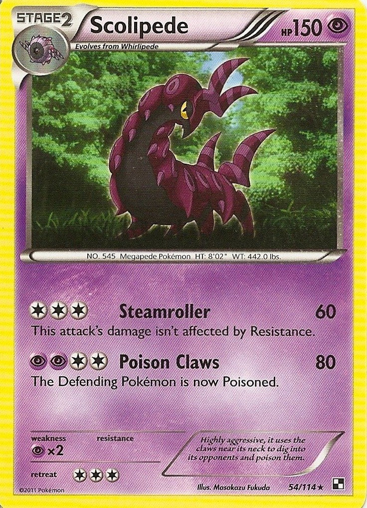 Scolipede (54/114) (Cracked Ice Holo) [Black & White: Dragons Exalted] - Card Brawlers | Quebec | Canada | Yu-Gi-Oh!