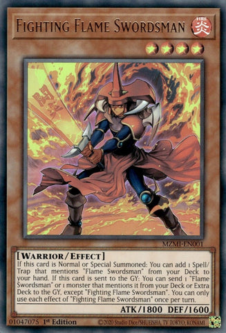 Fighting Flame Swordsman [MZMI-EN001] Ultra Rare - Card Brawlers | Quebec | Canada | Yu-Gi-Oh!