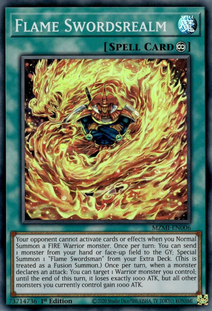 Flame Swordsrealm [MZMI-EN006] Super Rare - Card Brawlers | Quebec | Canada | Yu-Gi-Oh!