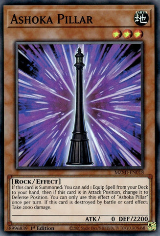 Ashoka Pillar [MZMI-EN018] Super Rare - Card Brawlers | Quebec | Canada | Yu-Gi-Oh!