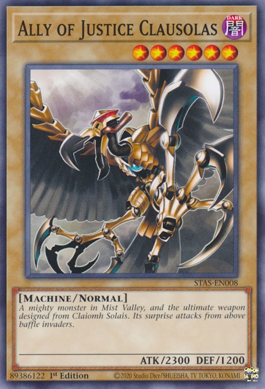 Ally of Justice Clausolas [STAS-EN008] Common - Card Brawlers | Quebec | Canada | Yu-Gi-Oh!