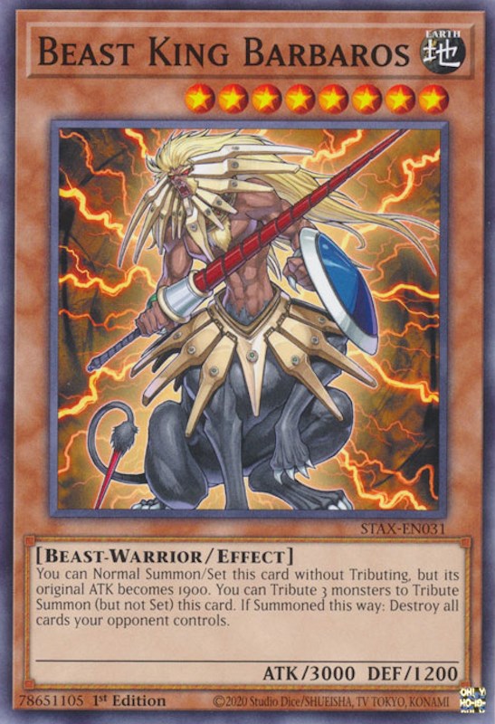 Beast King Barbaros [STAX-EN031] Common - Card Brawlers | Quebec | Canada | Yu-Gi-Oh!