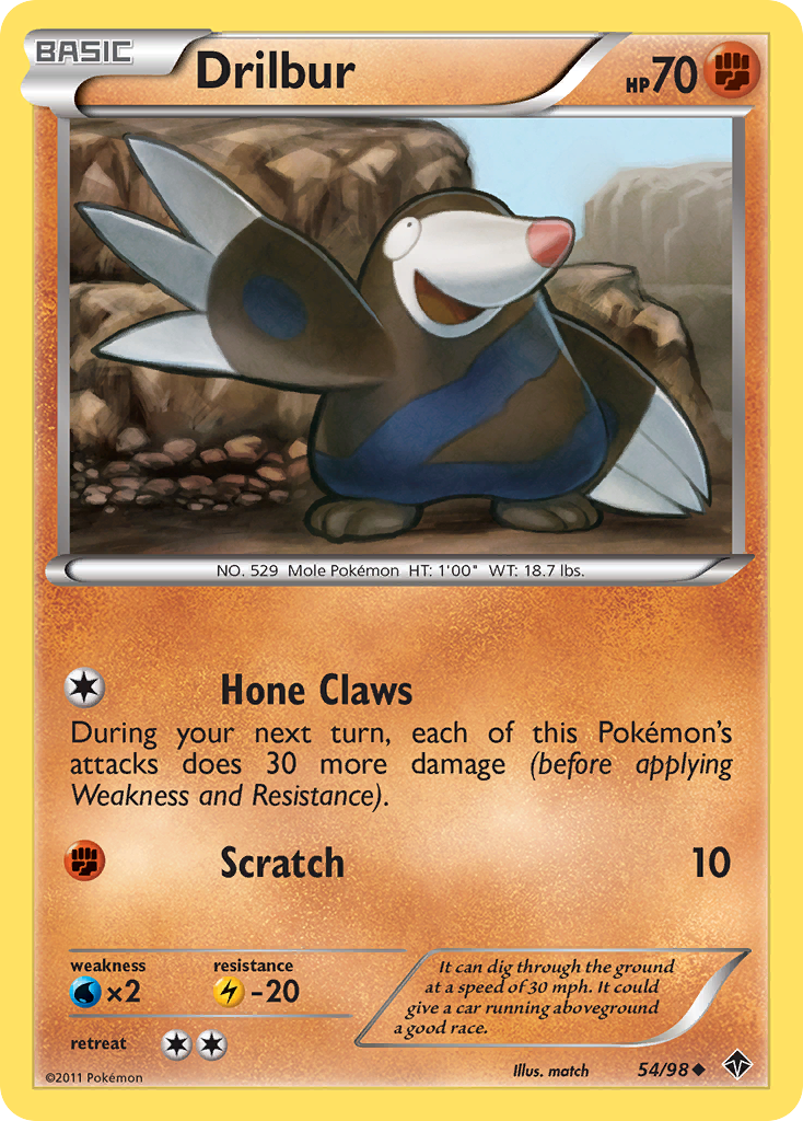 Drilbur (54/98) [Black & White: Emerging Powers] - Card Brawlers | Quebec | Canada | Yu-Gi-Oh!