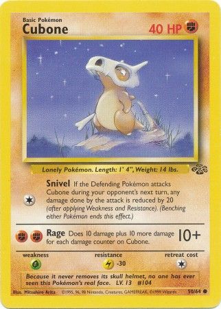 Cubone (50/64) [Jungle Unlimited] - Card Brawlers | Quebec | Canada | Yu-Gi-Oh!
